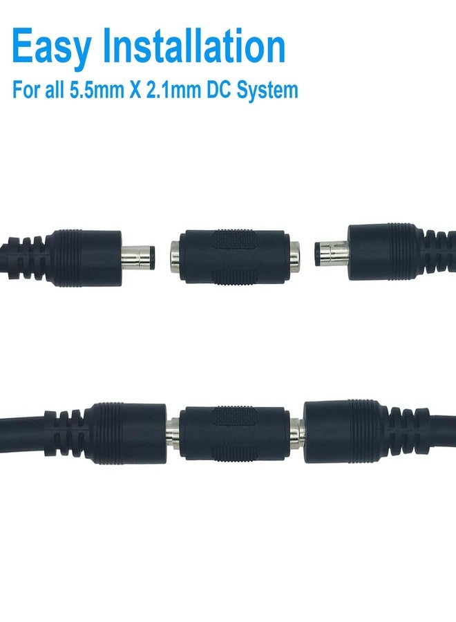 ام كي محول طاقة تيار مستمر MX 12V 5.5mm x 2.1mm، موصل مقبس أنثى إلى أنثى 12/24 فولت لشريط إضاءة LED، وكاميرا مراقبة CCTV، وتمديد مصدر الطاقة (عبوة من 10 قطع) - Image 4